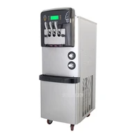 36 42lh ice cream machine commercial automatic ice cream maker double compressor high puffing pre cooling function 3300w