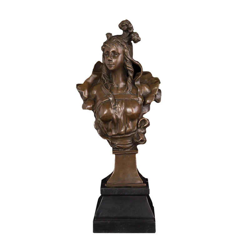 ArtsHom DS 680 Бронзовый Художественный Декор Европейская Женская Статуя Бюст