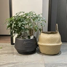 Корзина для хранения Zerolife из морских водорослей, складной цветочный горшок, плетеная корзина из ротанга, корзина для белья, рождественский подарок, домашний декор