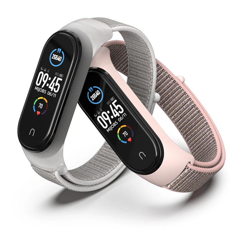 Nylon Strap For Xiaomi Mi Band 7 4 3 5 6 Bracelet Wristband Sports Breathable Bracelet For Miband 5 4 3 Replacement Correa Strap
