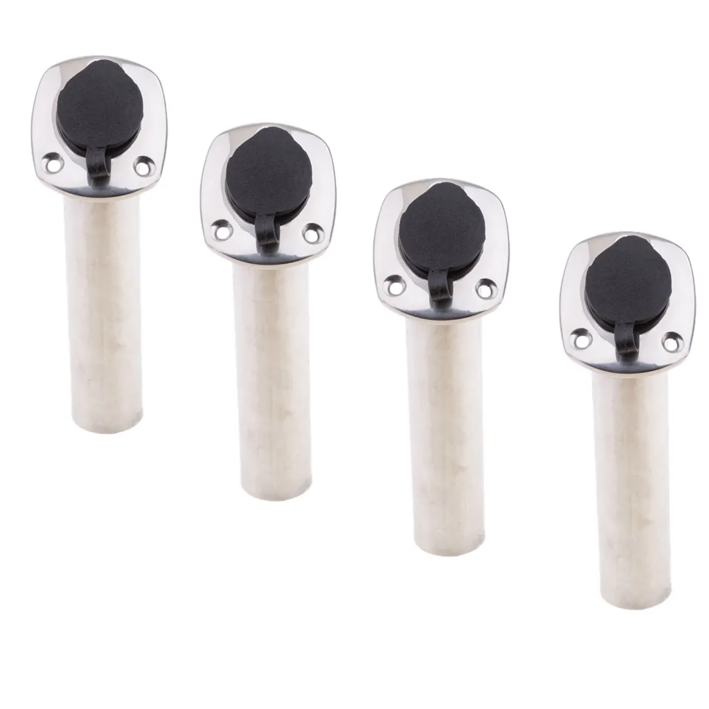 4 шт. пластиковый держатель для удочки и крышки рыболовной лодки нержавеющая