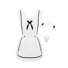 Женское нижнее белье сексуальное эротическое горничной рюшами Ретро кухонный фартук, приготовление пищи очистки Наряжаться Косплэй сексуальный костюм с трусики-стринги