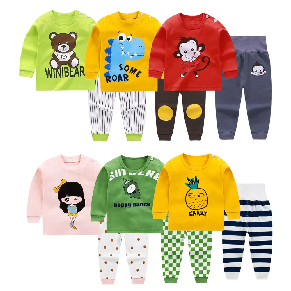 Новые Осенние костюмы для мальчиков и девочек детские хлопковые - Цена: 271,56 - 453,10 руб.