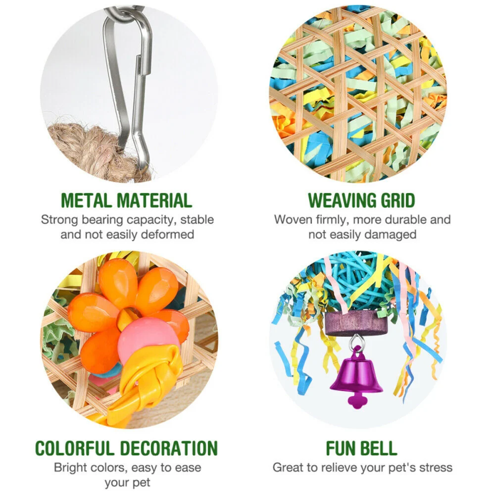 Подвесная клетка для рисования мяч игрушка птица попугай измельчение игрушки