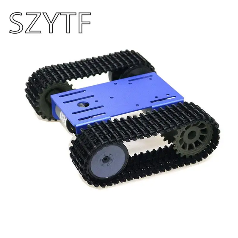 Мини T101 умный робот танк шасси гусеничная платформа для автомобиля с двигателем