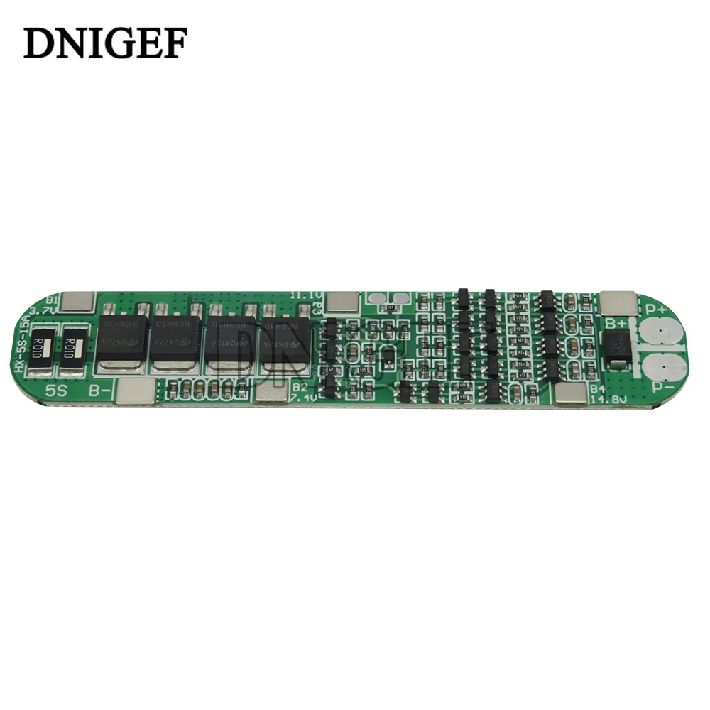 DNIGEF 5S 15A Защитная плата зарядного устройства литий-ионного аккумулятора 7 4 В 8 в