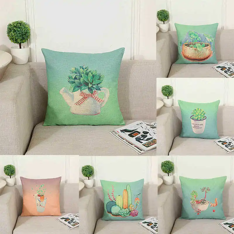 Еще мясной горшок чехол для подушки из хлопка и льна с принтом наволочки офиса |