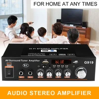 12v220v 360w g919 mini amplificador audio bluetooth stereo power amplifier fm sd hifi 2ch amp music player for car home