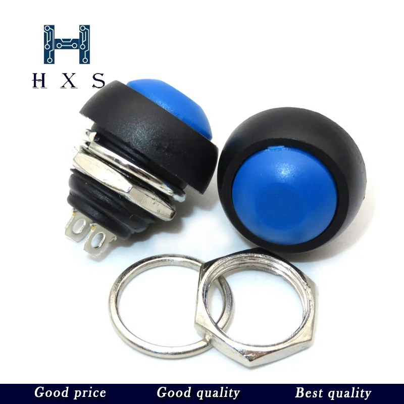 Водонепроницаемая кнопочная кнопка 12 мм 2 шт. для переключателя