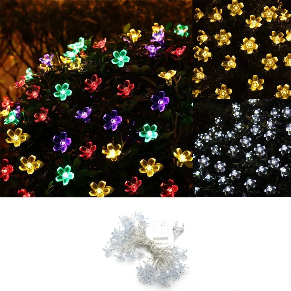 Гирсветильник да с цветами персика 40 светодиодов 6 м 8 режимов свечения |