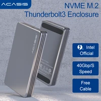 acasis thunderbolt 3 mobile enclosure m 2 nvme solid state ssd notebook desktop external shell type c 40gbps high speed