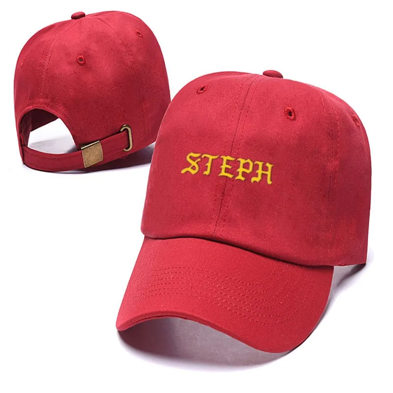 STEPH letter Embroidery Dad Hat 100% Cotton Women Men Fashion Baseball Cap Snapback hyphy Summer Caps | Аксессуары для одежды