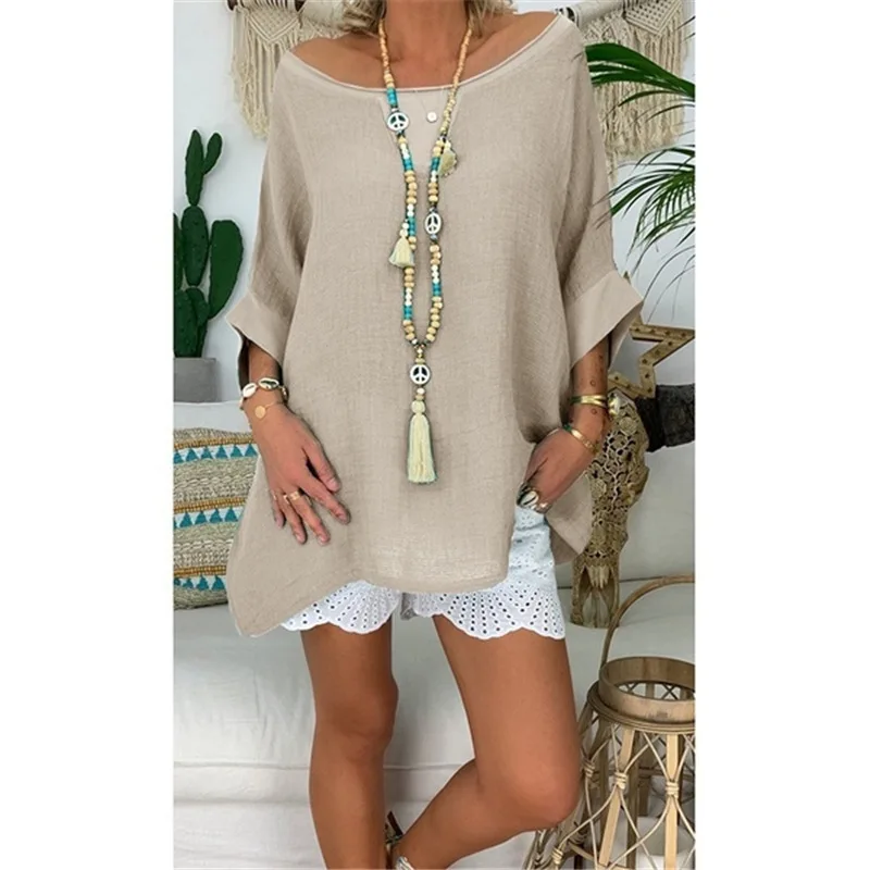 Свободная повседневная женская блузка большого размера весна лето 2020 женские