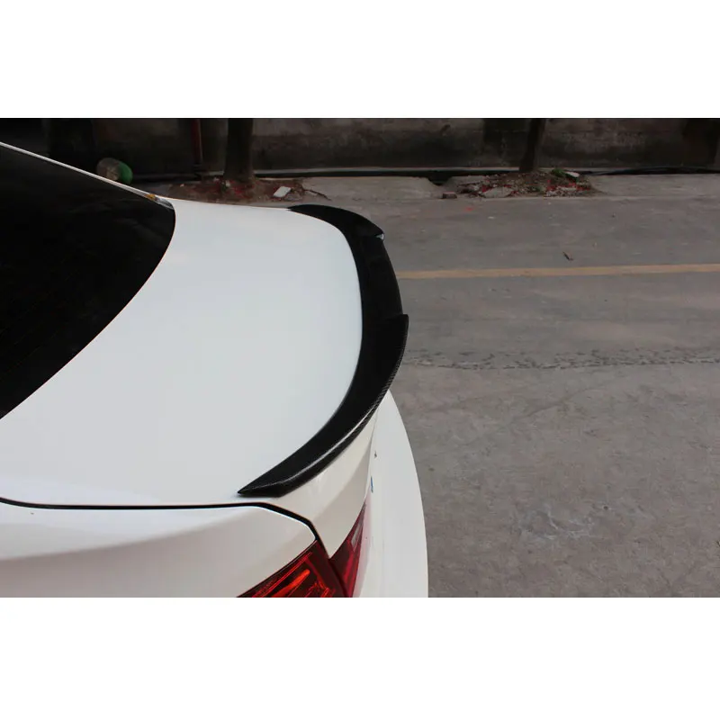 Углеродного волокна V стиль задний спойлер заднего багажника крыла для BMW F80 F30 M3 4D