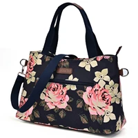 floral tote bag lightweight waterproof flower pattern shoulder bag handbag for women