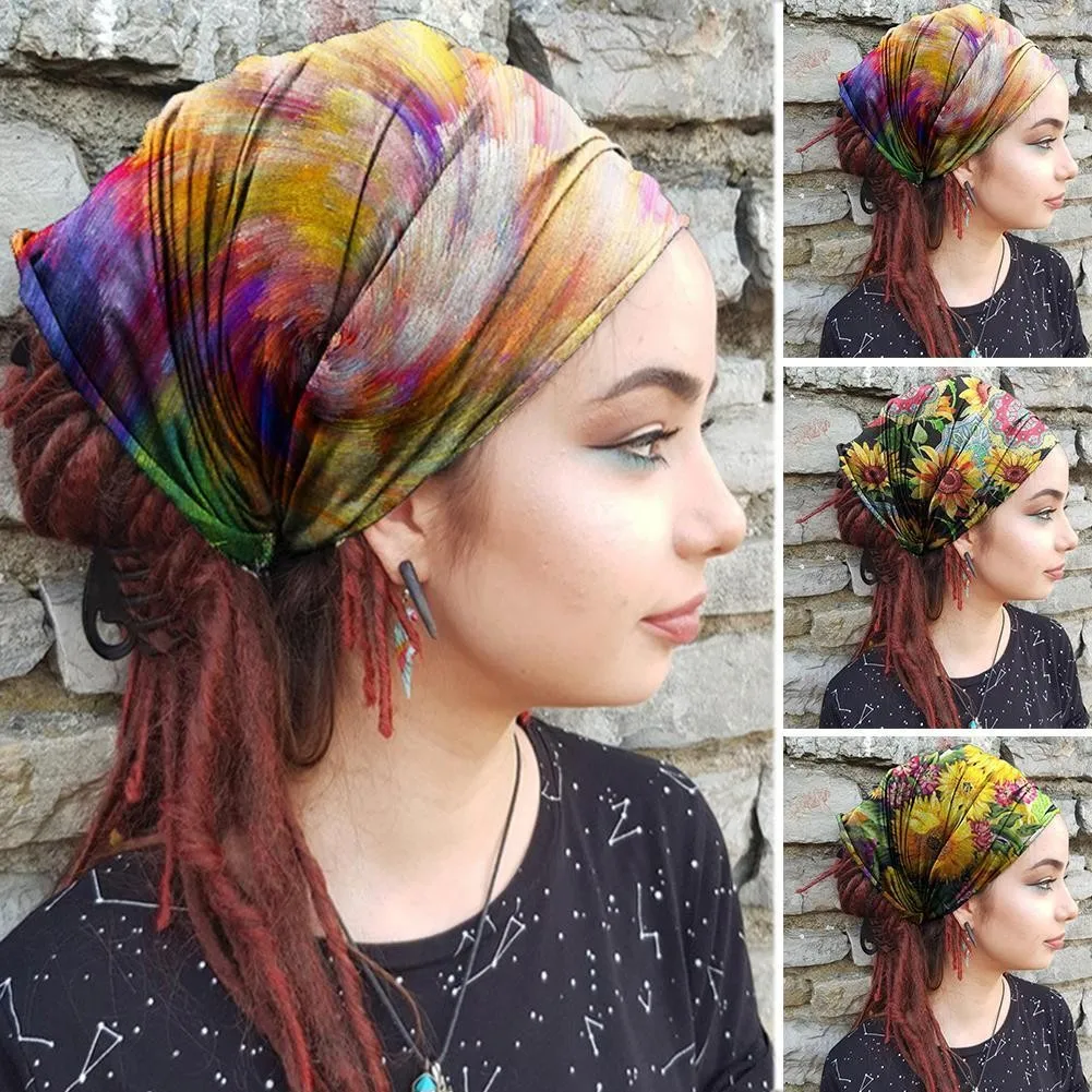 

Women Yoga Wide Headband High Elastic Yoga Headbands Sports Head Sweatband Fitness Headscarf Yoga Running Headband