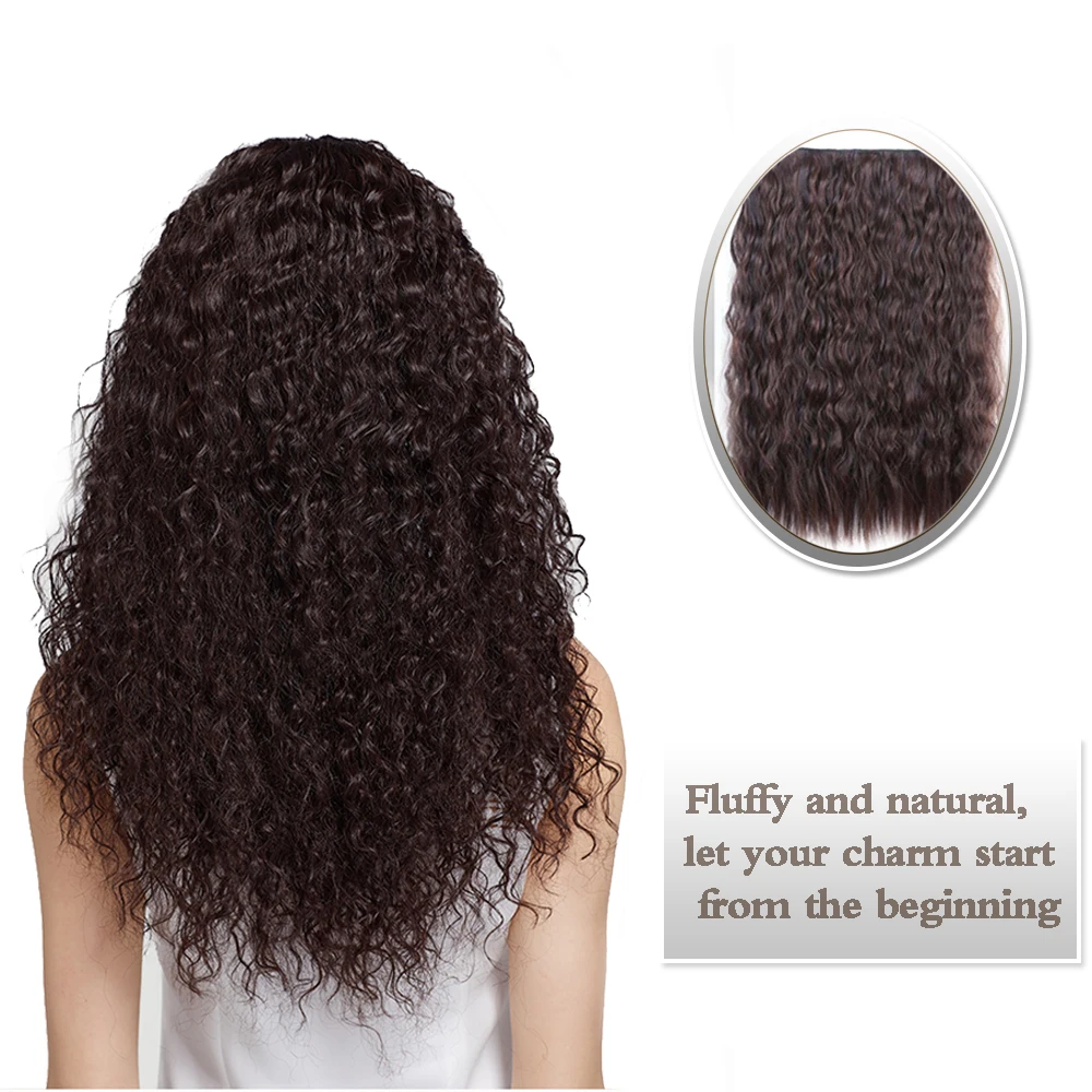 Высокотемпературные синтетические волосы XUANGUANG для наращивания черно