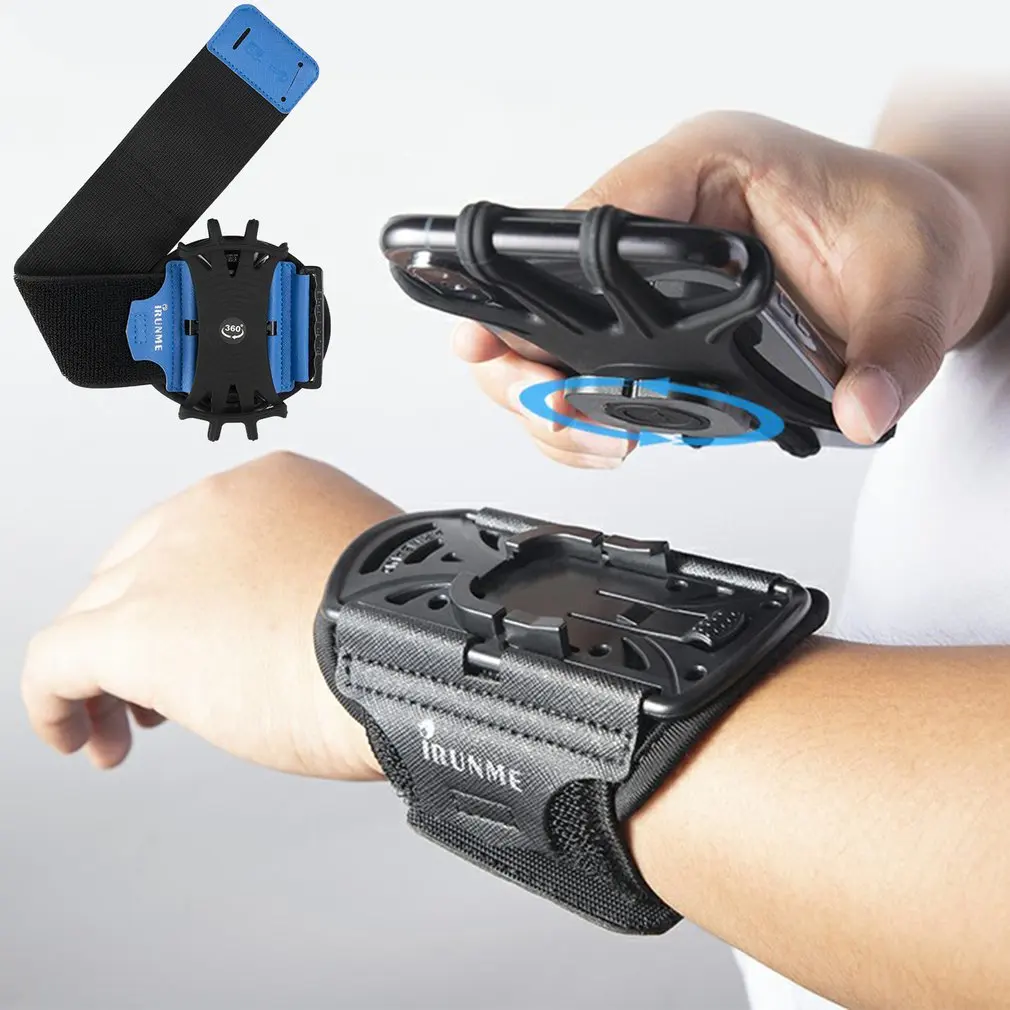 

Removable Rotating Sports Phone Wristband Running Wrist Bag Generation Driving Takeaway Navigation Arm Bag Fitness Cycling Trave