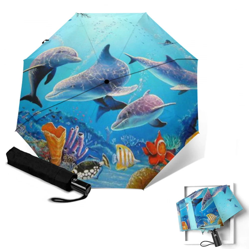 Зонт женский автоматический компактный портативный складной |