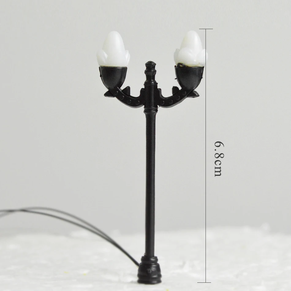 Модель Железнодорожный поезд лампа уличный светильник светодиодный двухголовый