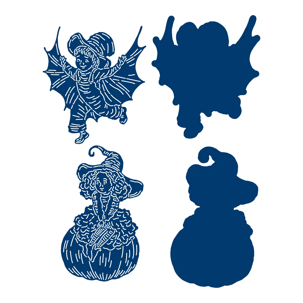 

Металлические Вырубные штампы в виде летучей мыши на Хэллоуин украшение для дневника тиснение шаблон «сделай сам» новое поступление 2021 поз...