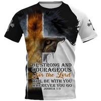 jesus lion 3d printed t shirts women for men summer casual tees short sleeve t shirts short sleeve drop shipping 18
