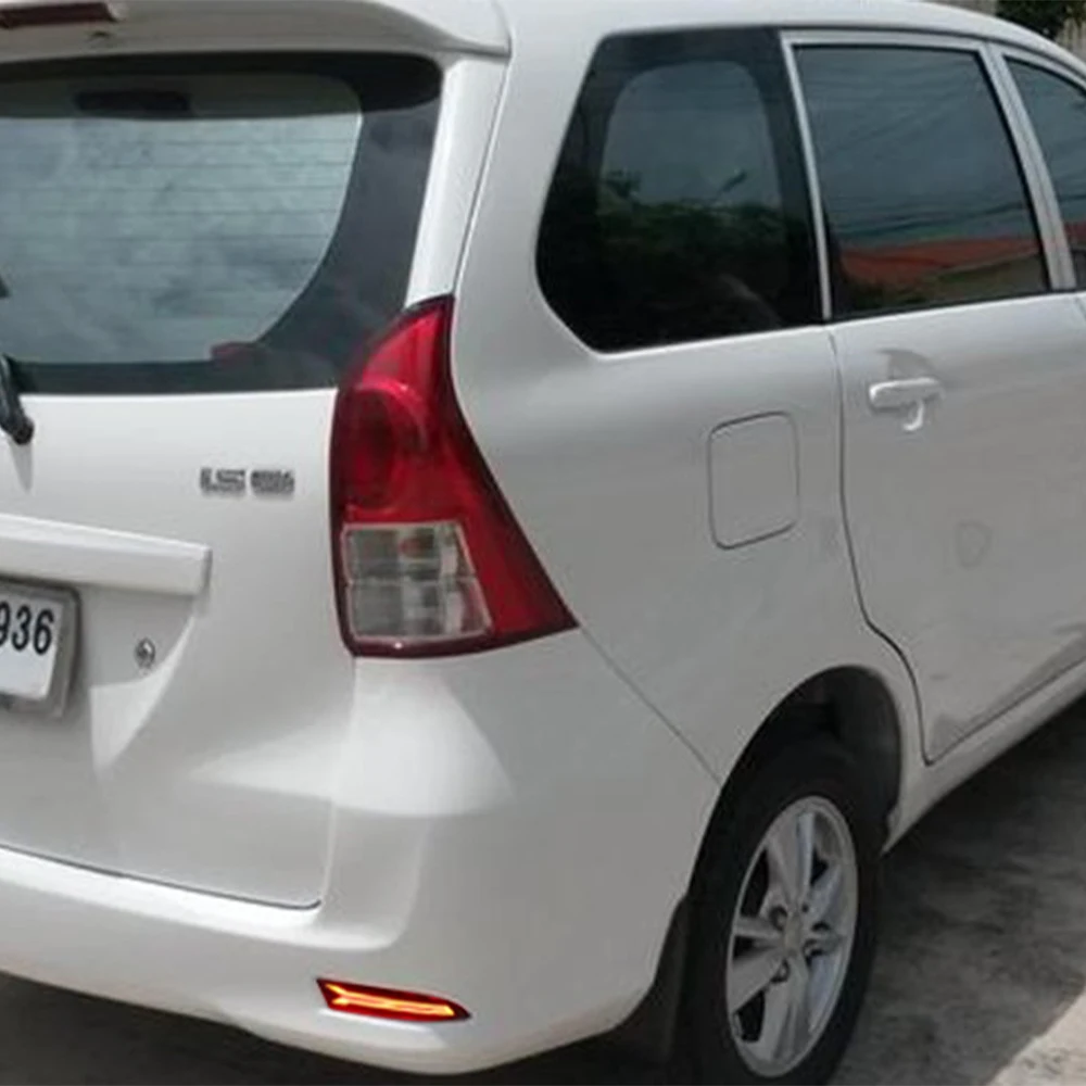 2 шт. заднего бампера Отражатели для Toyota Avanza 2015 2016 2017 светодиодный задний