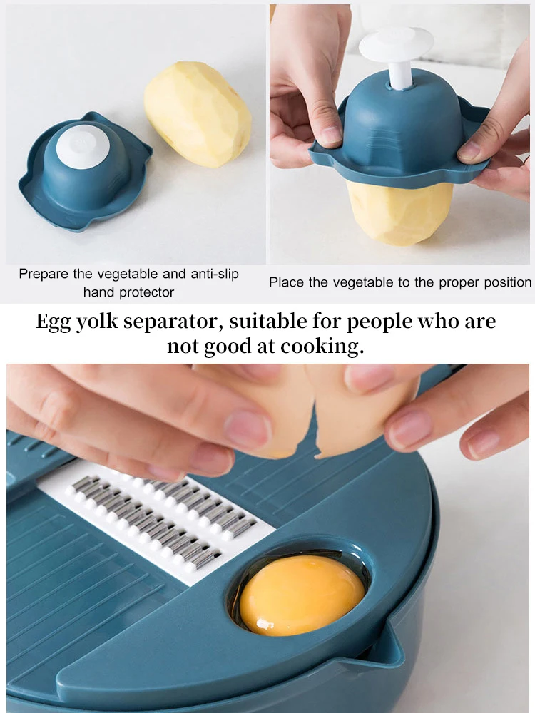 Kitchen Tools Vegetable cutter 12-piece set household potato radish grater kitchen slicer Radish Rotating Shredder Grater | Дом и сад