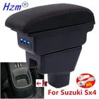 Подлокотник для SUZUKI SX4, подлокотник для SUZUKI SX4 2006-2018, внутренние детали, автомобильный подлокотник, Модернизированная коробка для хранения деталей с USB и светодиодом