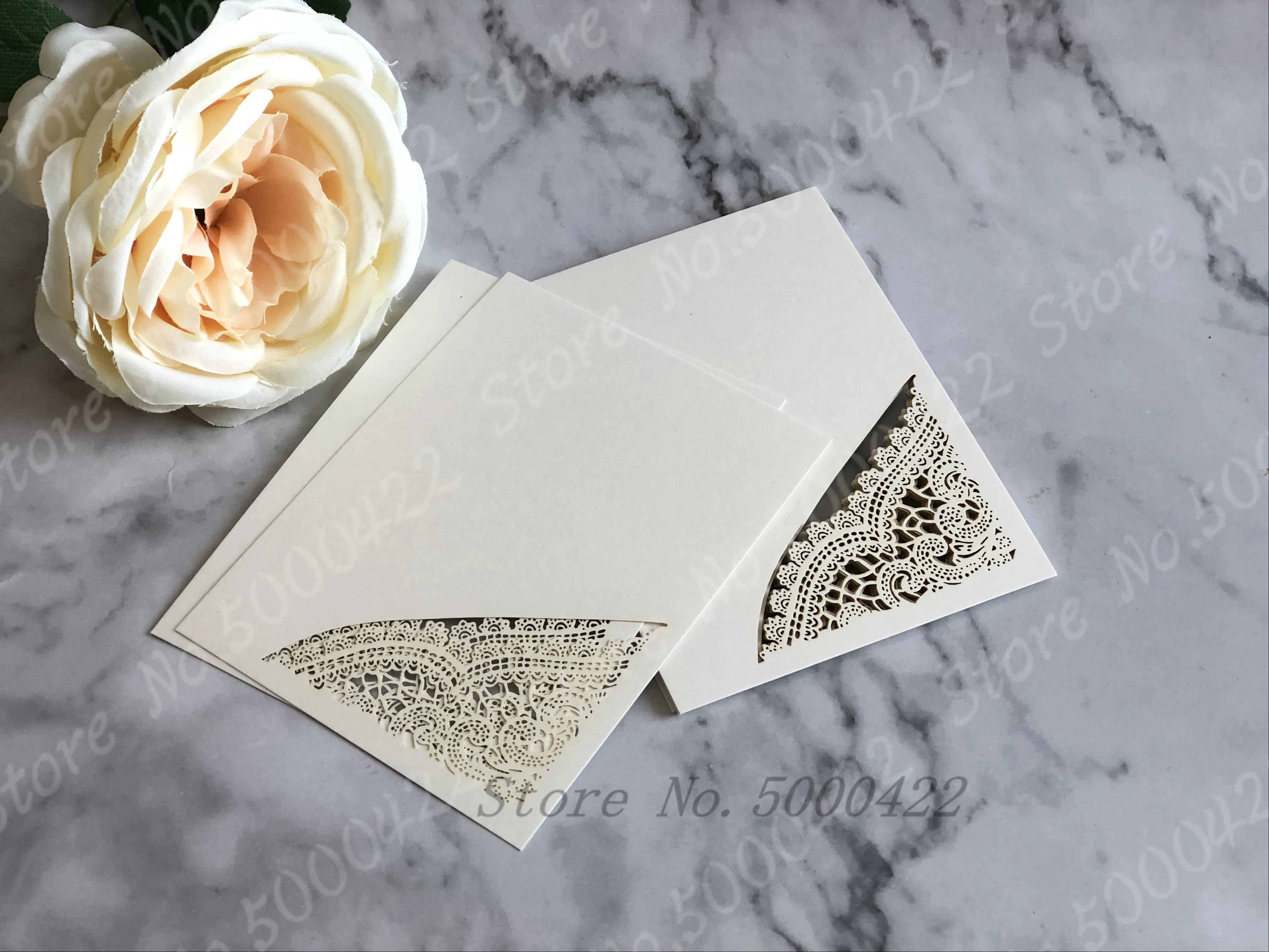 50pcs RSVP Cards Set Laser Cut Wedding Invitation Greeting Card Customize Business Decor Party Banquet Reply Supplies | Дом и сад