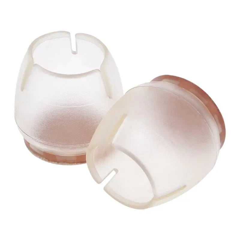 Прозрачные силиконовые крышки для ног стула войлочные колодки мебельная