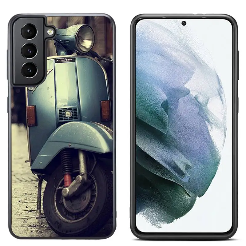 Чехол для телефона Vespa скутер велосипед мотоцикл Samsung S8 S9 S10 S20 plus 5G lite note 20 ultra PC nax