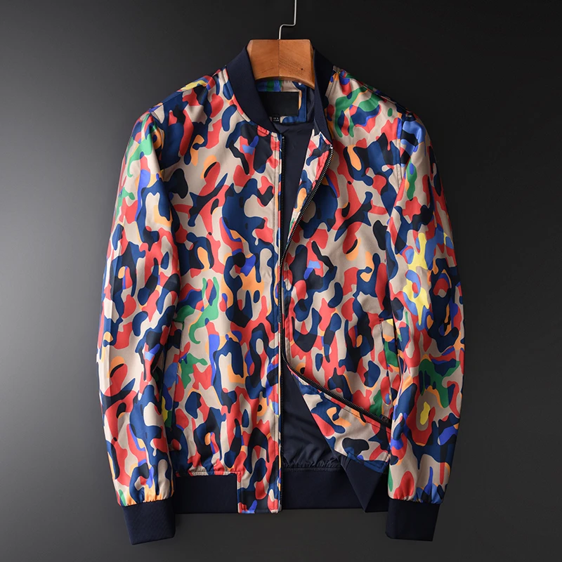 Мужская куртка с Бейсбольным воротником Minglu роскошные мужские куртки и пальто