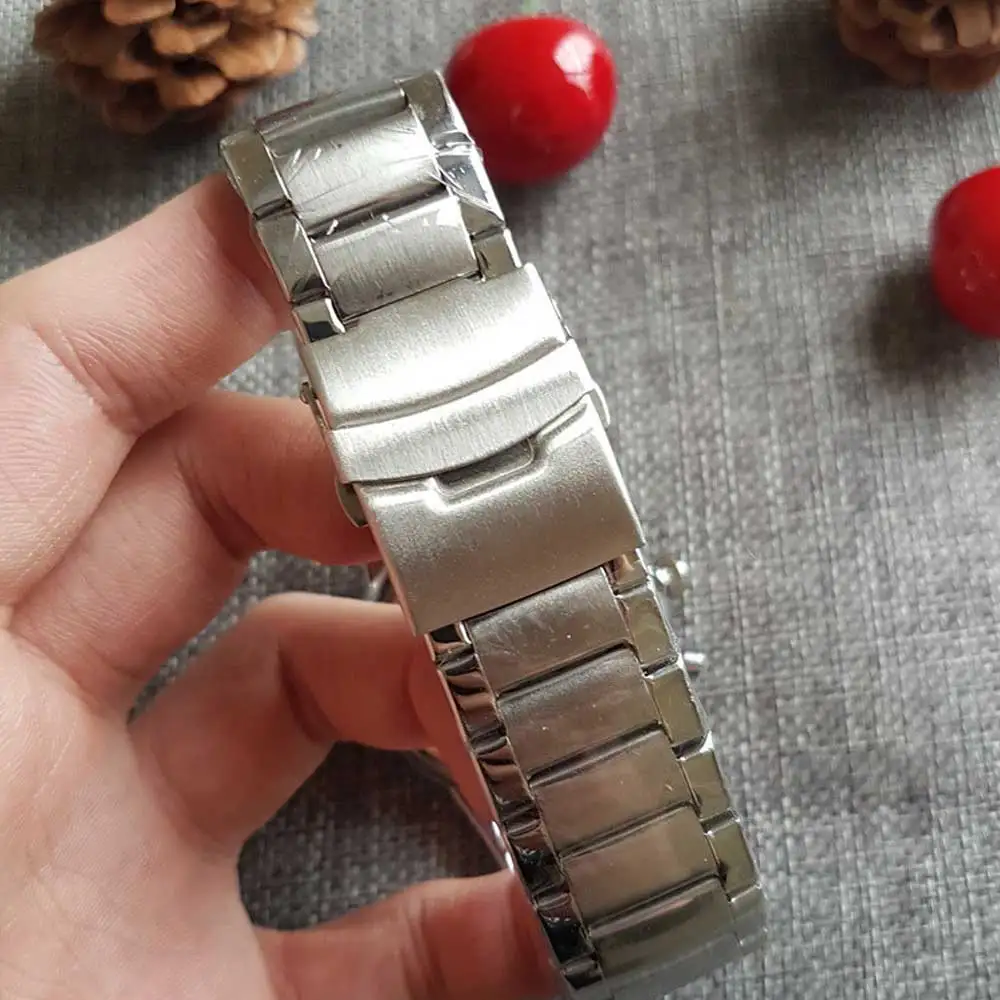 

Fashion leisure sports men's quartz watch, top brand men's watch business stainless steel watch three needle watch