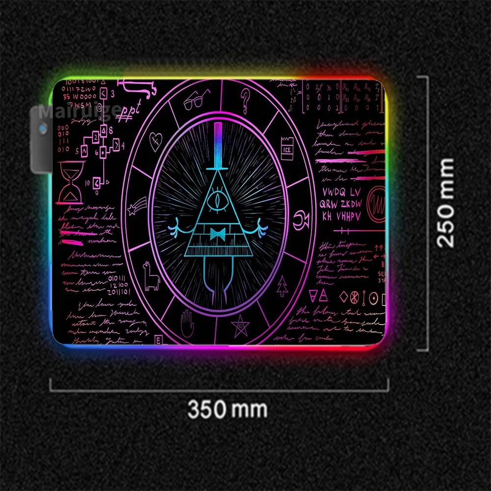 Игровой коврик для мыши RGB индивидуальный цифровой светодиодный компьютерных