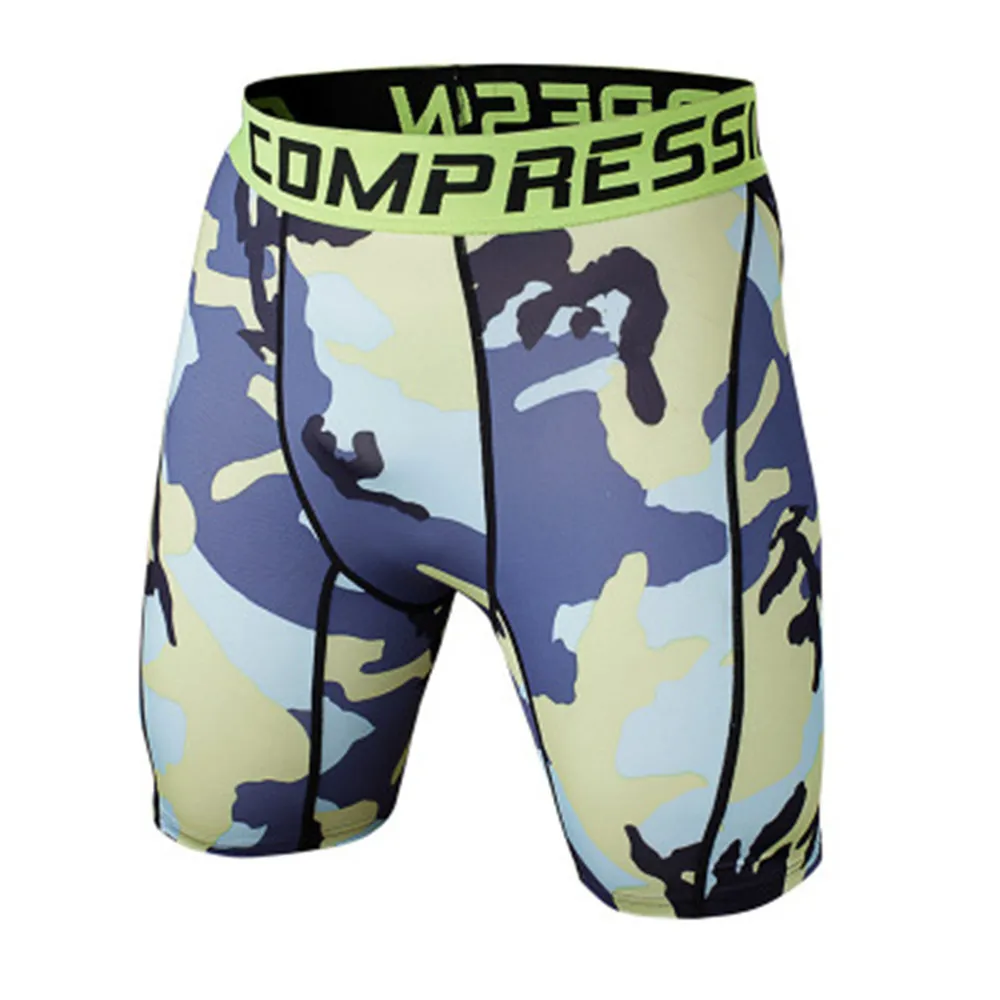 

Thin Men's Sports Gym Compression Clothing Under Base Layer Shorts Pants Athletic Tights 2020 hot