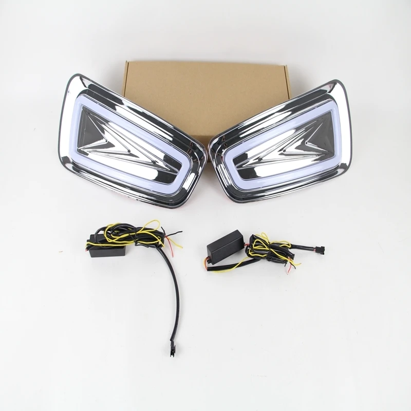 1 комплект светодиодный дневные ходовые огни белый/желтый указатель поворота