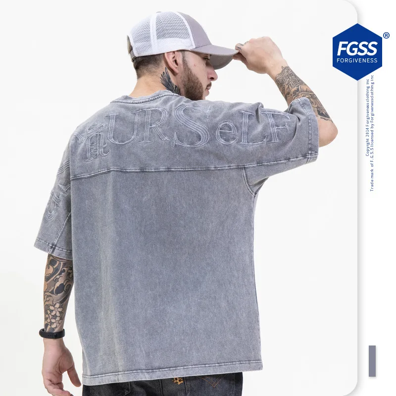 Футболка в стиле хип хоп Askyurself футболка большого размера из тяжелой ткани с