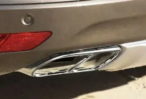 Задний глушитель выхлопной трубы из нержавеющей стали декоративная отделка рамы