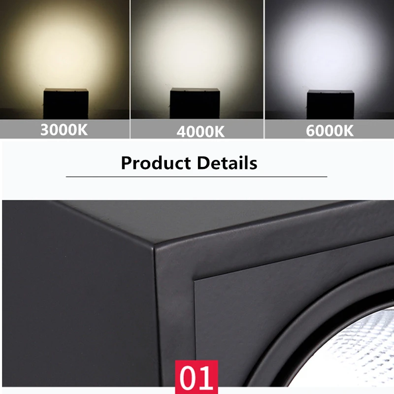 1 шт. суперъяркий светодиодный светильник с регулируемой яркостью 10 Вт 15 20 30