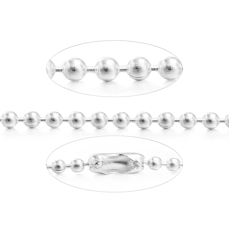 Цепочка Из медный серебристый цвет бронзы 1 2 мм 10 шт. | Украшения и аксессуары