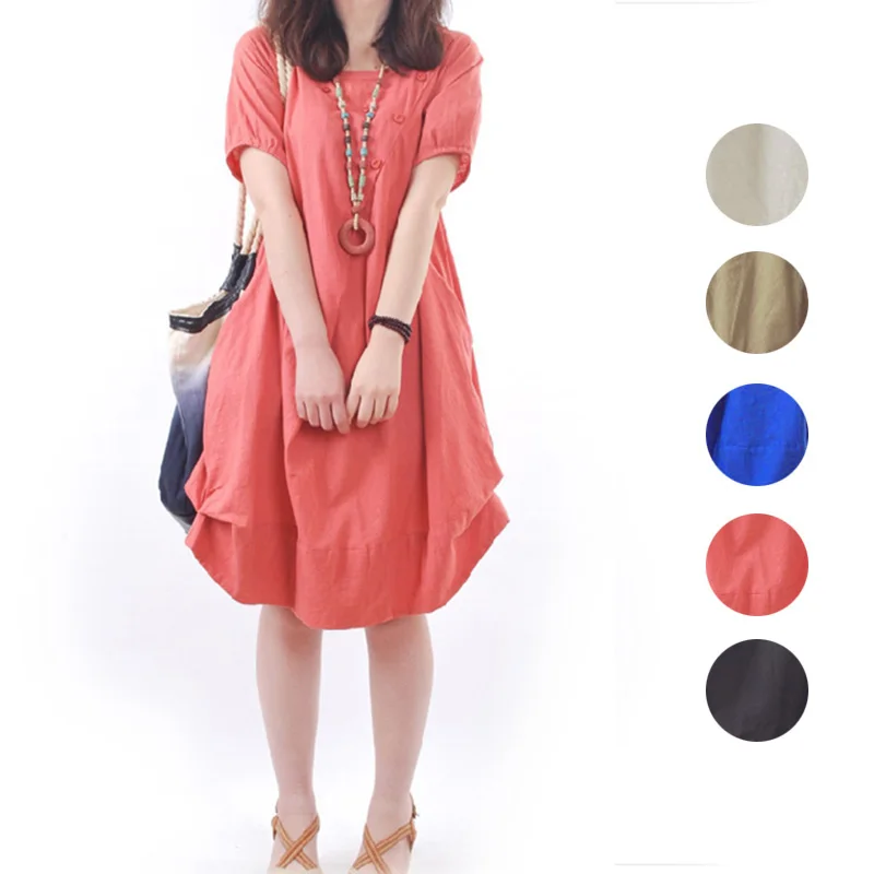 Пикантные женские летние платья из хлопка футболка с короткими рукавами и юбка