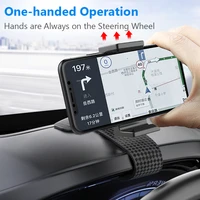fimilef universal hud car dashboard phone holder 360%c2%b0 adjustable mobile phone holder car bracket for iphone 12 samsung xiaomi 9