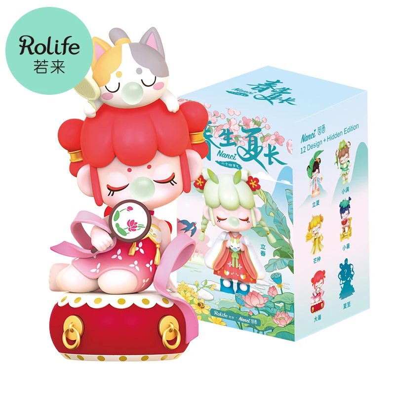 Robotime Rolife Nanci Ⅶ 24 Solar Terms Blind Box Action Figures Doll Toys Surprise Box Lady Toys for Children Friends