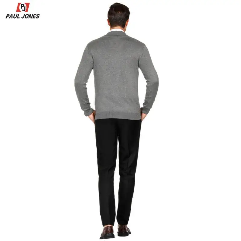 Пол Джонс Для мужчин вязаный жилет с v-образным вырезом для Свитер длинными