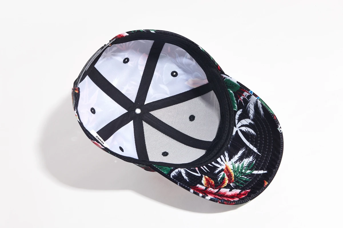 Бейсболка с цветочным рисунком для мужчин и женщин Регулируемая Кепка в стиле