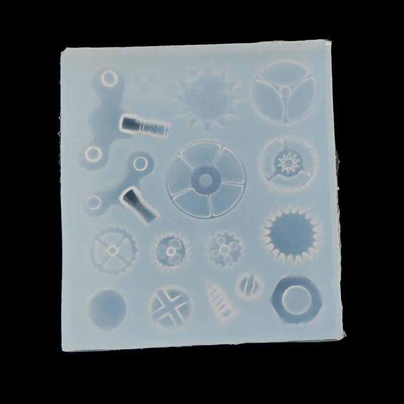 Силиконовые формы для изготовления ювелирных изделий Шестерни в стиле панк