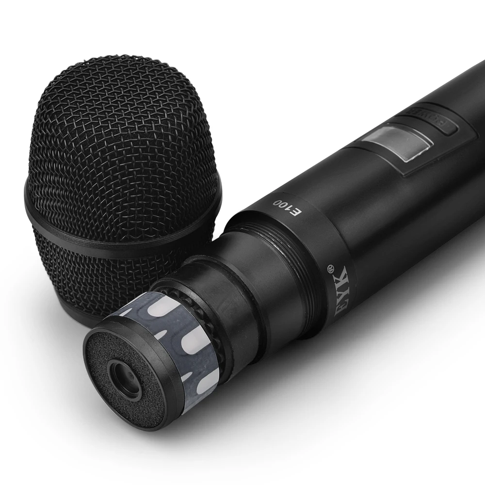 Беспроводная микрофонная система EYK E100 UHF ручная + корпус 500 900 мгц расстояние 60 м