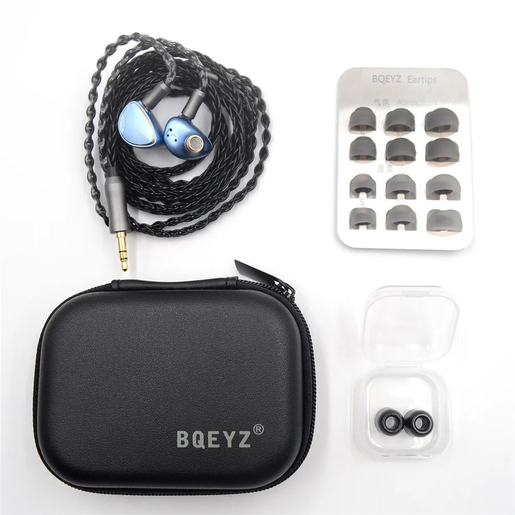 BQEYZ Spring 1 1BA 1DD 7 пьезо Гибридный в ухо HIFI Monito спортивные наушники вкладыши съемный