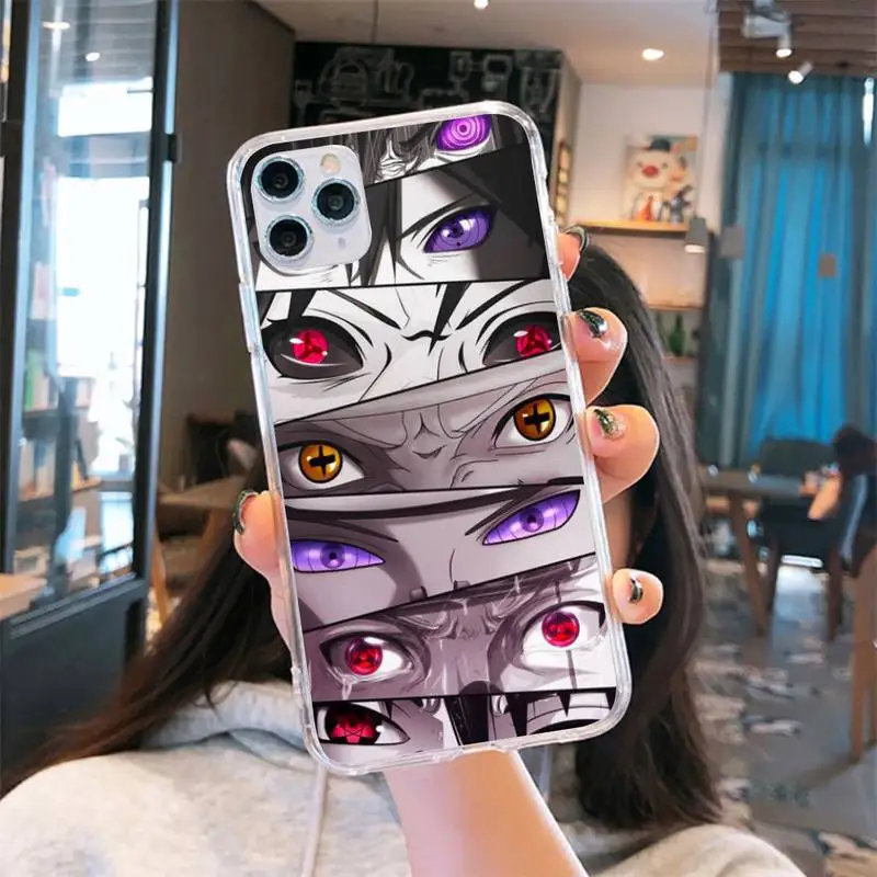 

Naruto Kakashi Itachi Uchiha Phone Case Transparent for iPhone 6 7 8 11 12 s mini pro X XS XR MAX Plus cover funda shell